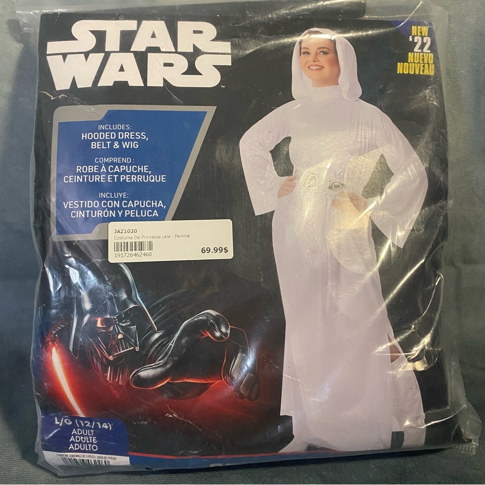 Star Wars White Princess Leia Maxi Dress Costume